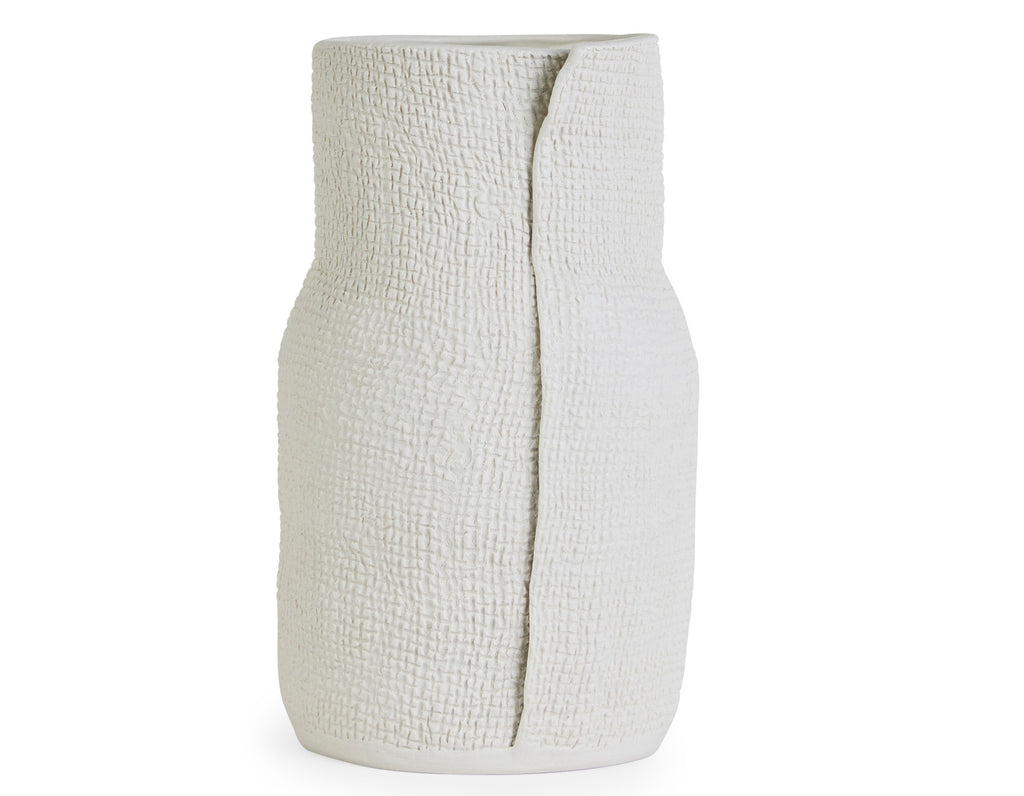 Cym Warkov Ceramics - Burlap Bottle Small - White