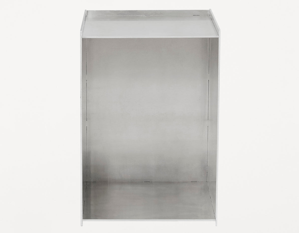 Frama Rivet Box Table Brushed Aluminium Provide
