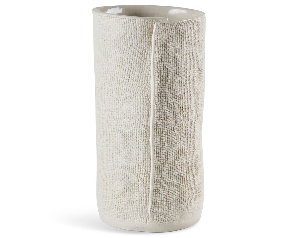 Cym Warkov Ceramics - Burlap Fold #2 Medium - White