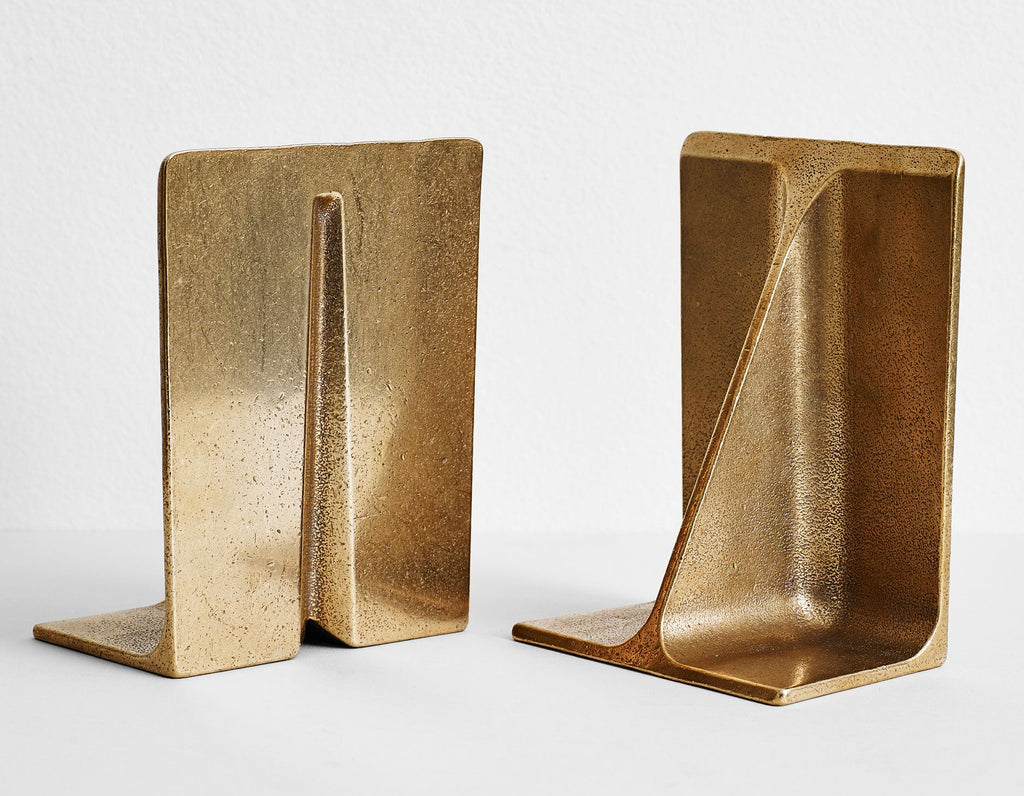 Studio Henry Wilson - Fin Bookends - Set of 2 - Gunmetal Bronze - Large