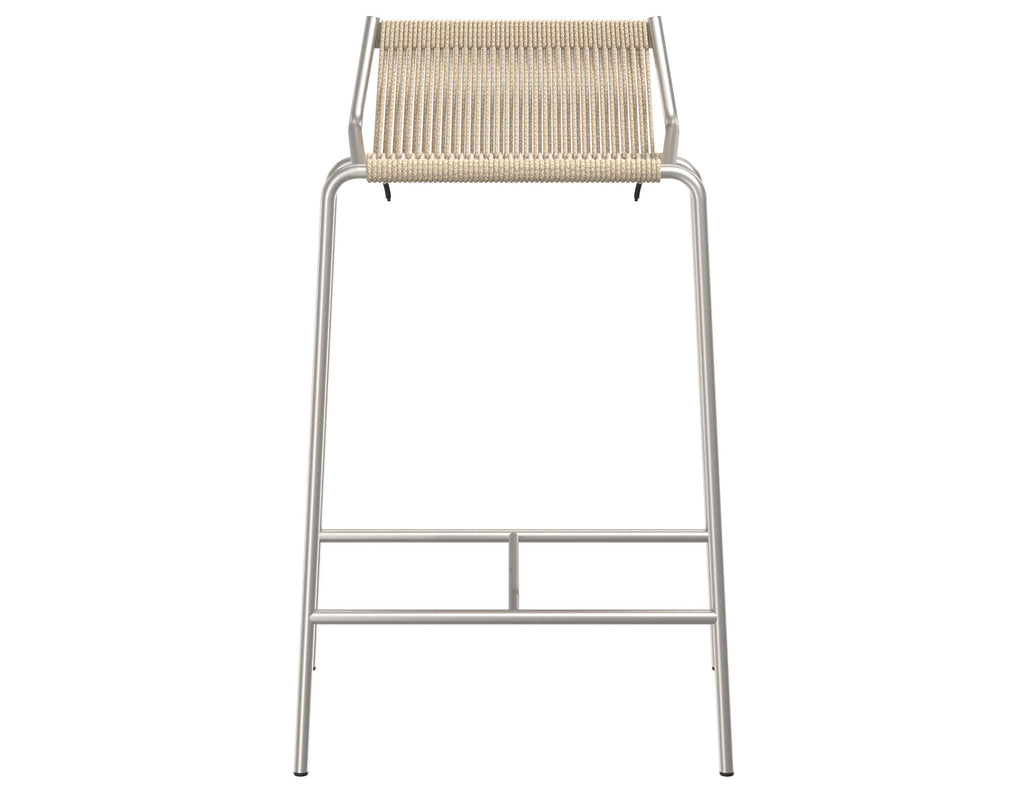 Thorup - Noel Counter Chair - Brushed Stainless Steel