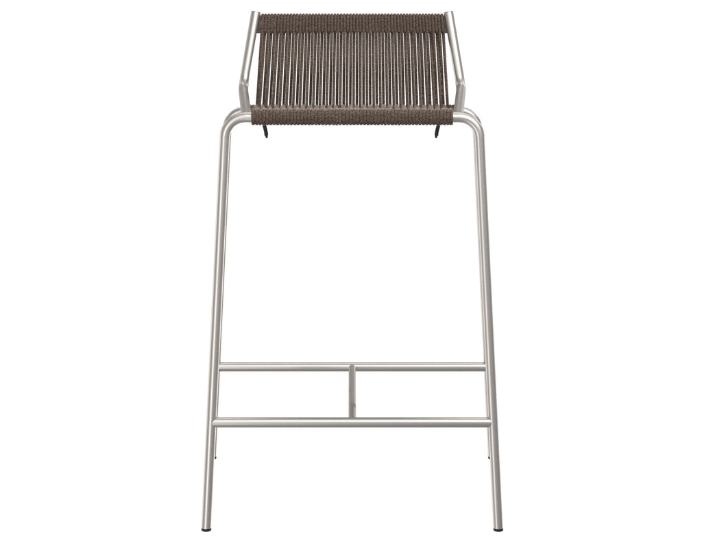 Thorup - Noel Counter Chair - Brushed Stainless Steel