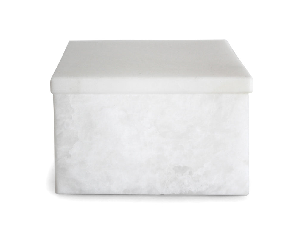 ROOM - Pitti Box w/ Reversible Lid - Alabaster