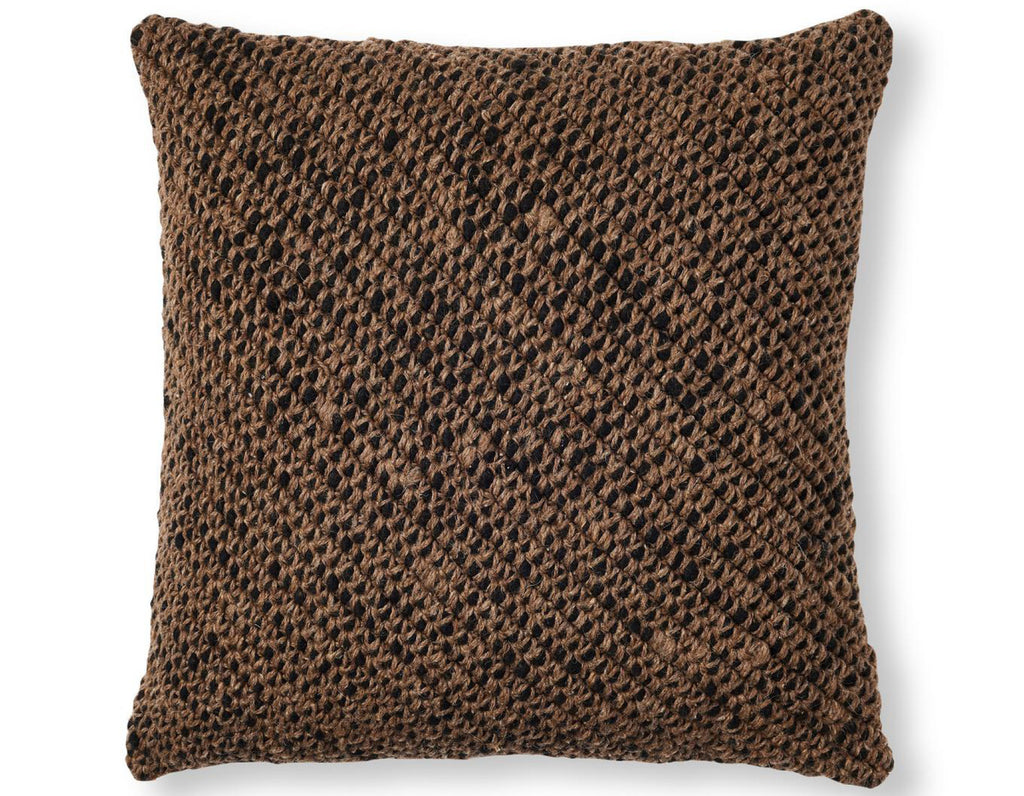 Sien + Co. - Niebla Handwoven Cushion - Brown (22"x22")