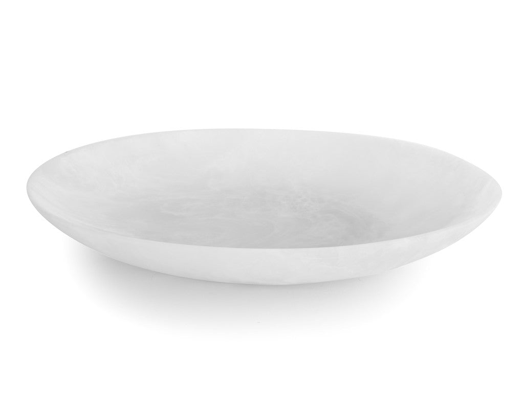 Pemberton Platter White Marble 19"O | Martha Sturdy