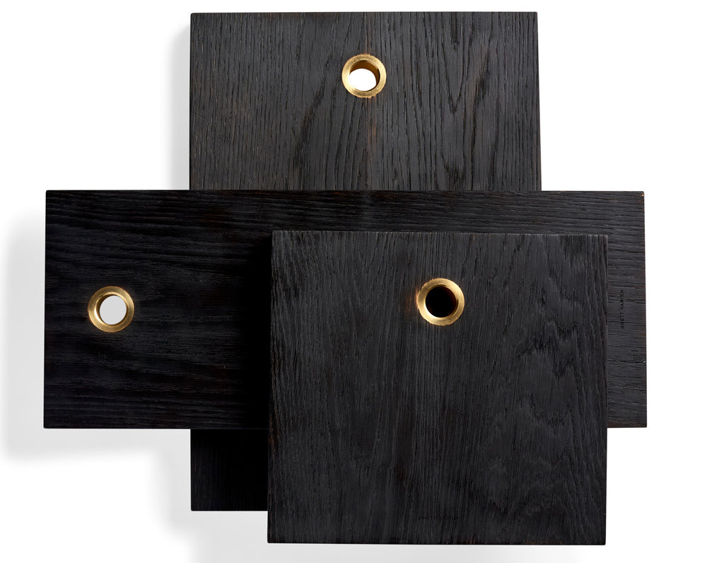 Brett Yarish - Serving Boards - Charred Oak & Brass