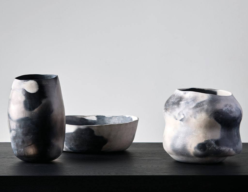 CZK Studio - Moon Series - Smoke Fired Large Vase