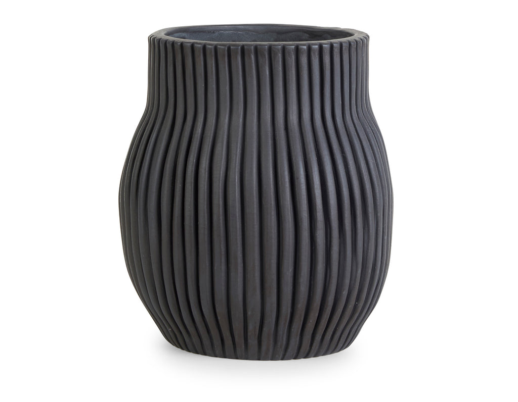 Cym Warkov Ceramics - Small Round Bottle Vase - Black