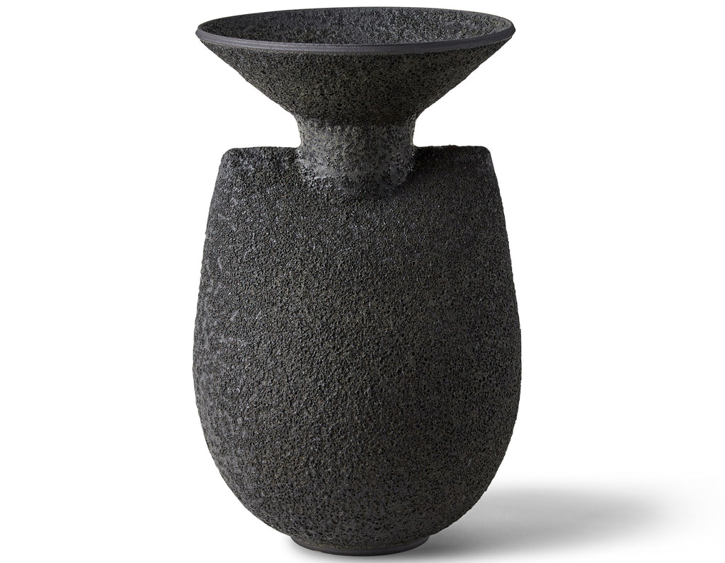 Heather Rosenman Ceramics - Leto Series - Artemis - Meteorite Lava