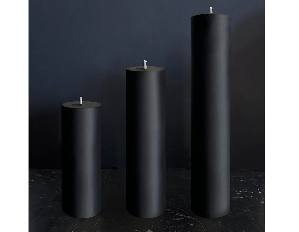 Konzuk - Monument Pillar Replacement Candle - Black