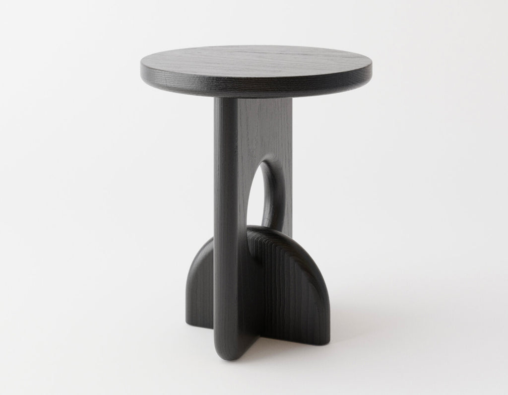 Objects & Ideas - Piston Side Table - Ebonized Ash