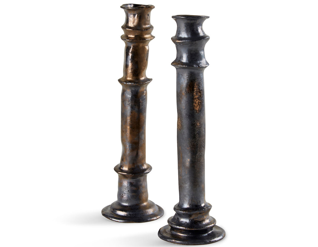Ava Copp - Taper Candle Holders Set of 2 - Dark Bronze