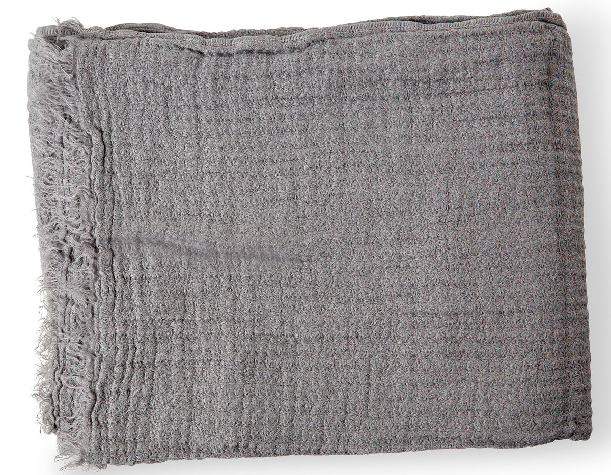 Linen Way Hampton Throw Light Grey Provide