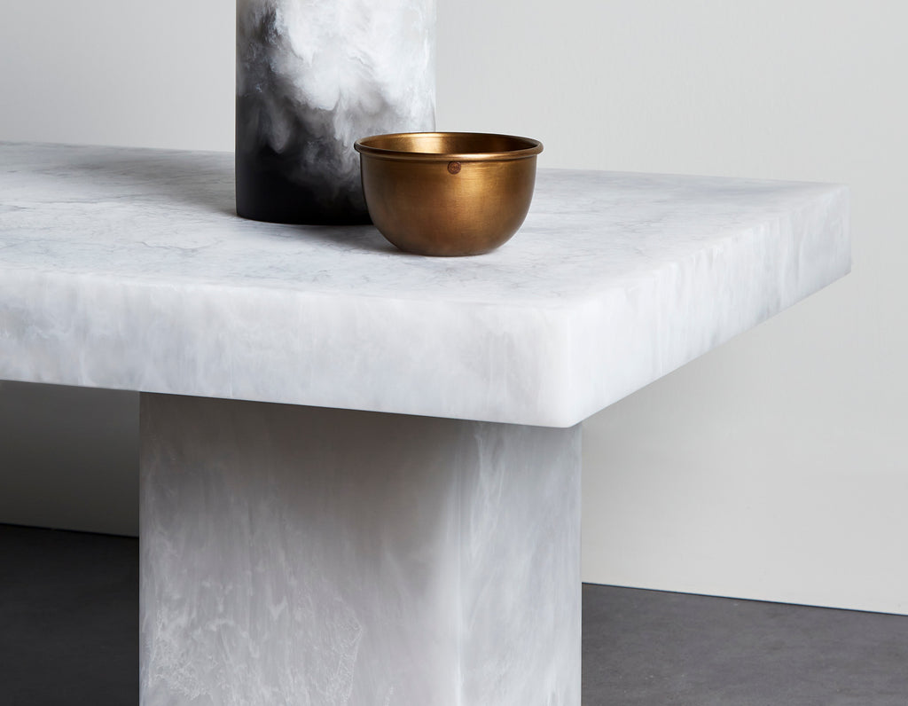 Studio Sturdy - Lions Coffee Table- White Marble