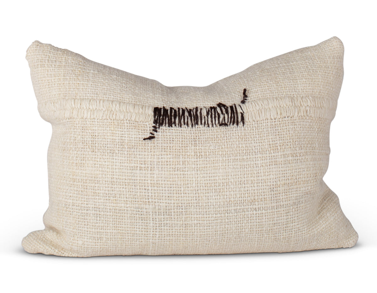 TREKO - Makun Pillow Stitch - White with Dark Brown (24