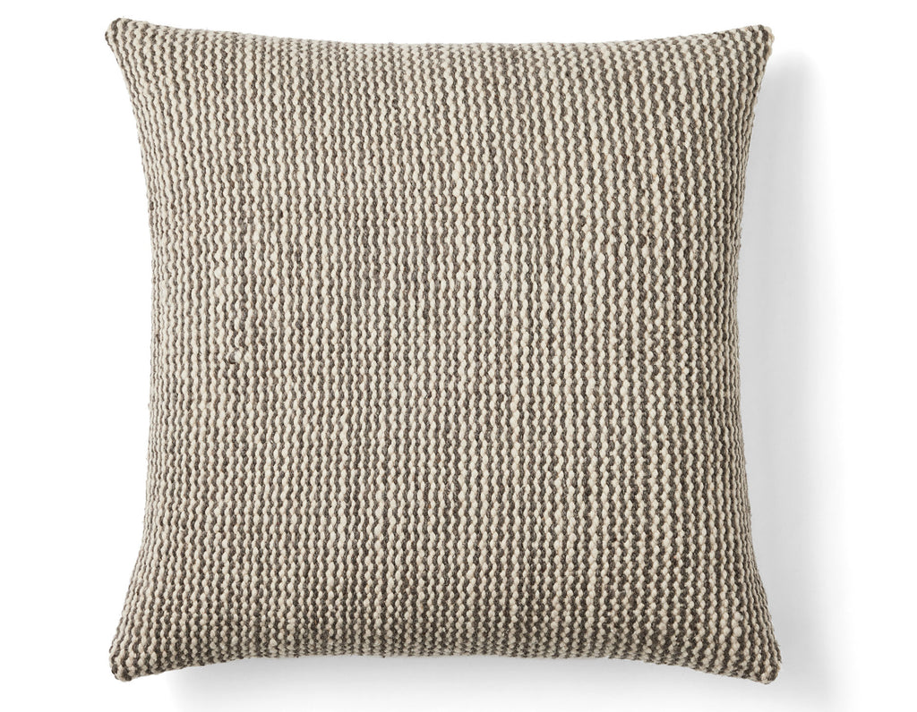Sien + Co. - Olas Handwoven Cushion - Dark Grey (22"x22")