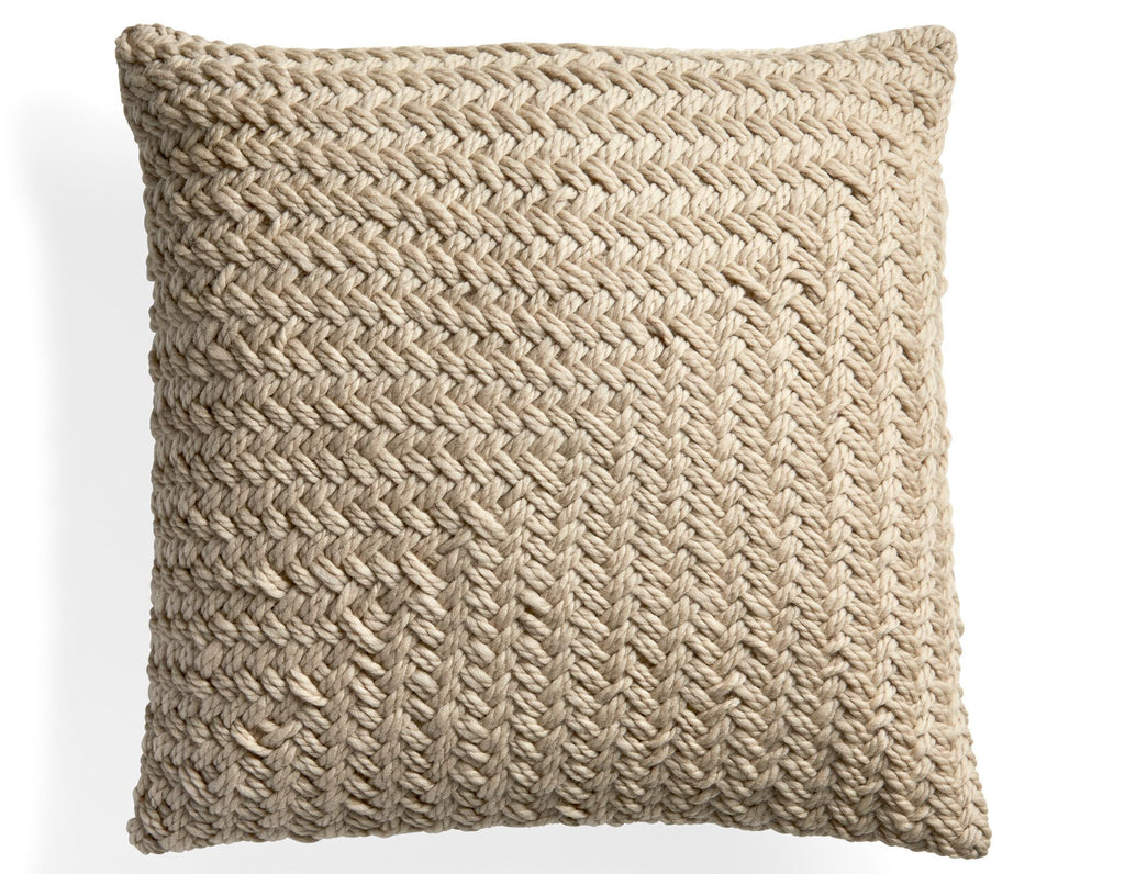 Sien + Co. - Trigo Handwoven Cushion - Beige (22"x22")