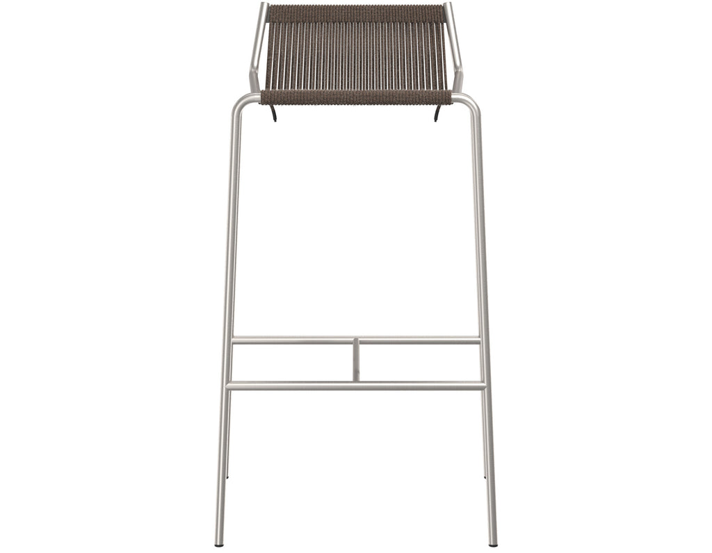 Thorup - Noel Bar Chair - Brushed Stainless Steel