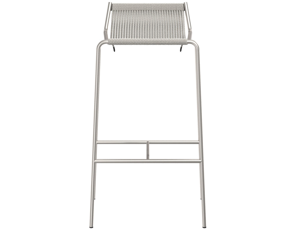 Thorup - Noel Bar Chair - Brushed Stainless Steel