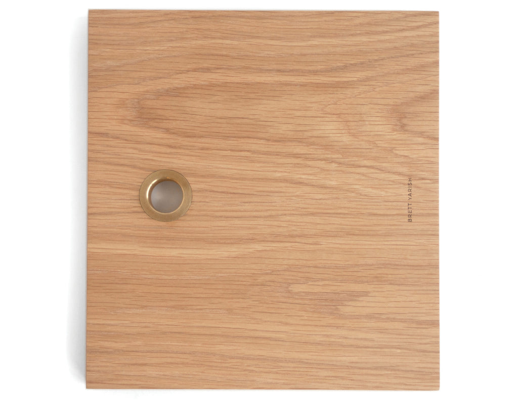 Brett Yarish - Square Board - White Oak & Brass