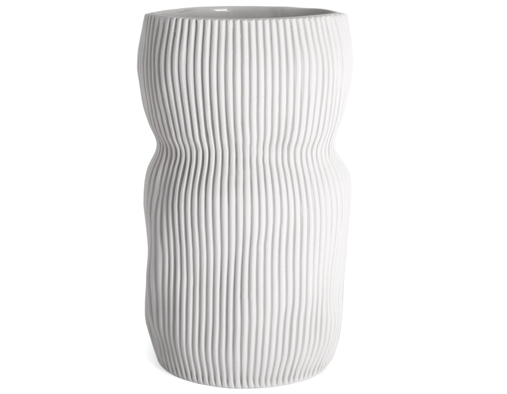 Cym Warkov Ceramics - Oval Curvy #1 - White