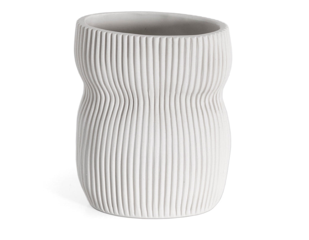 Cym Warkov Ceramics - Oval Curvy #2 - White