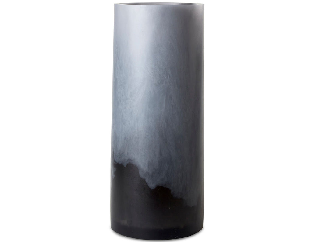 Studio Sturdy - Whistler Round Vase - Soft Grey Marble/ Charcoal Marble