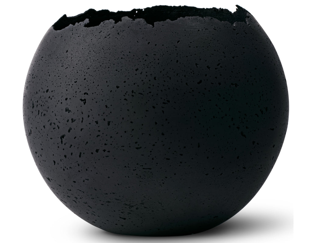 Konzuk - XL Orbis Concrete Vessel - Black