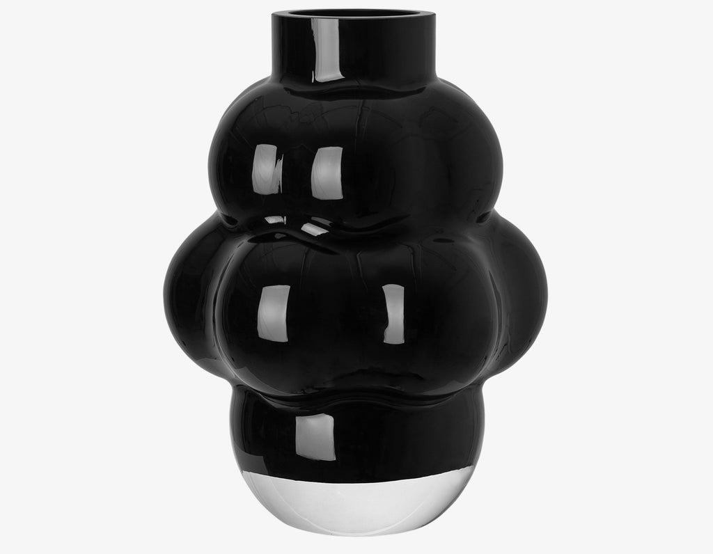 Louise Roe - Balloon Vase 04 - Black Glass