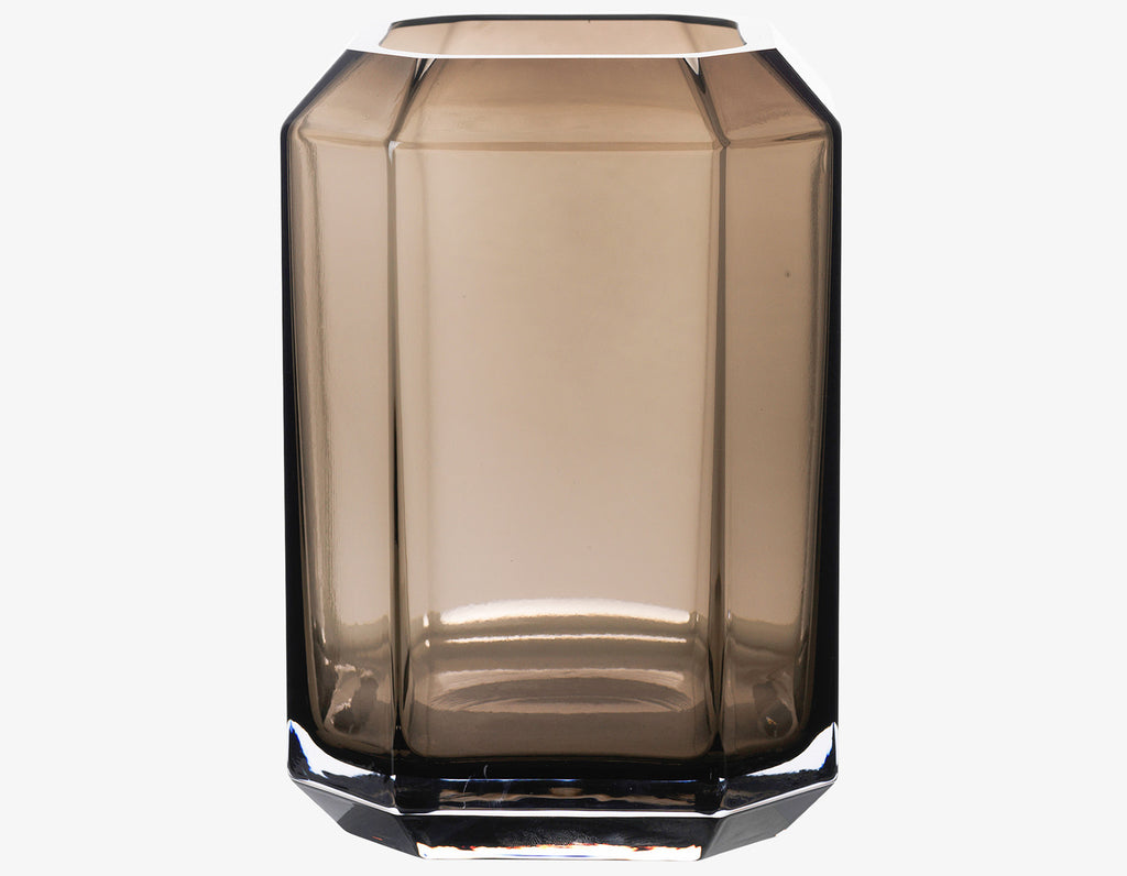 Louise Roe - Jewel Vase - Smoke Glass - H 26 cm