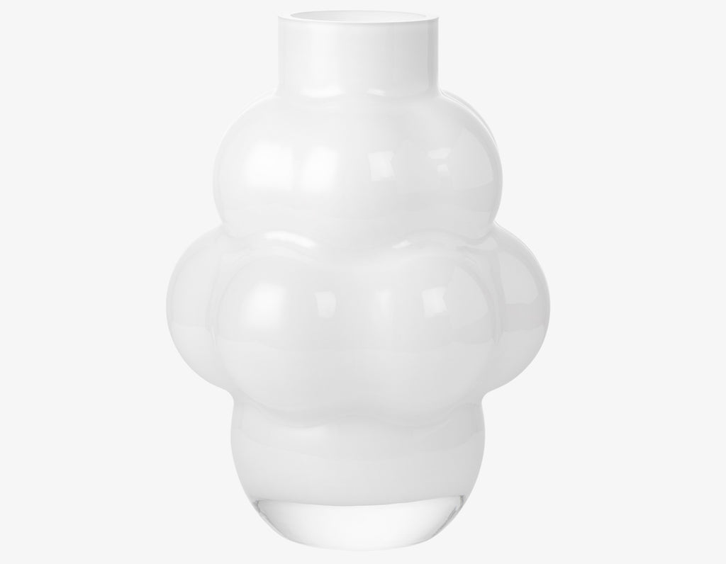 Louise Roe - Balloon Vase 04 - Opal White Glass