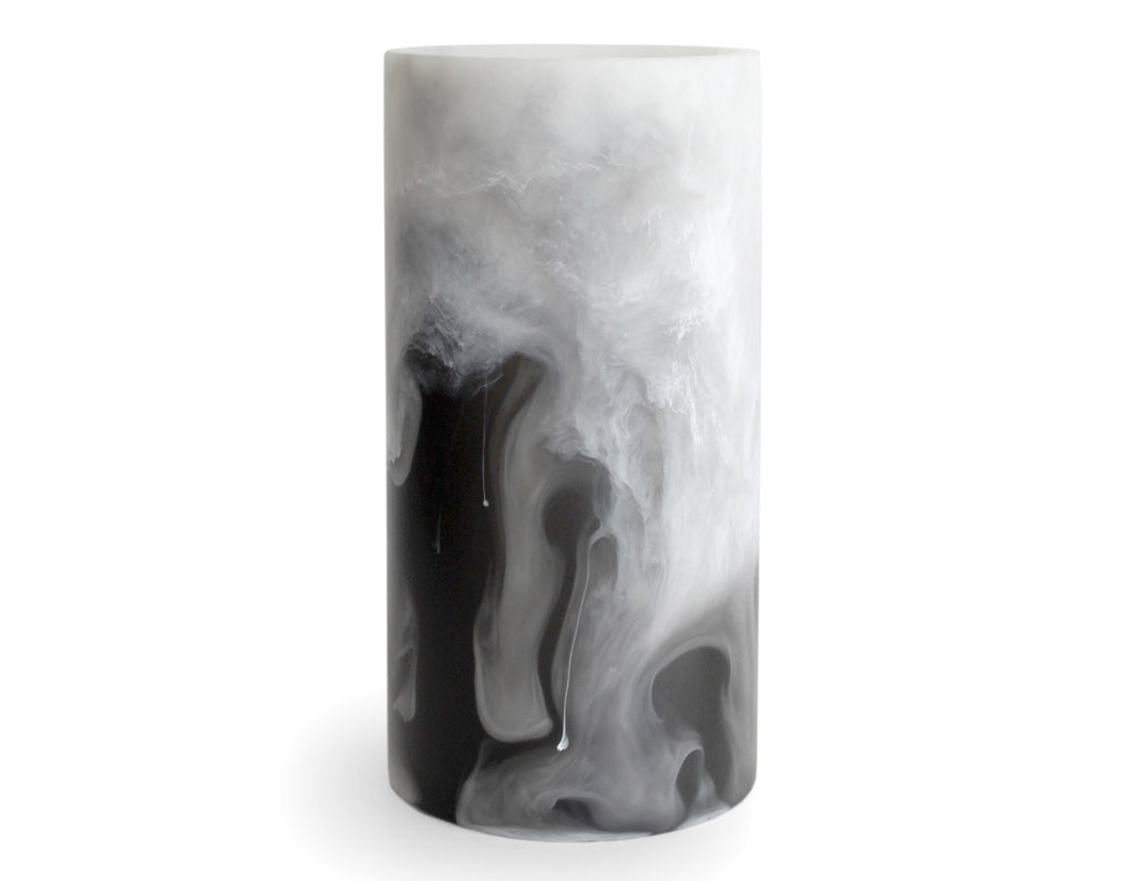 Studio Sturdy - Whistler Round Vase - White Marble/Charcoal