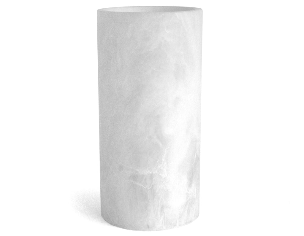 Studio Sturdy - Whistler Round Vase - White Marble