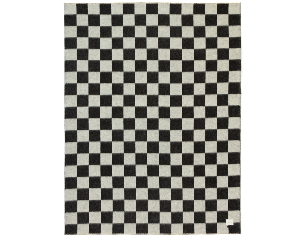 Blacksaw - Crosby Heirloom Blanket - Black/Ivory Check