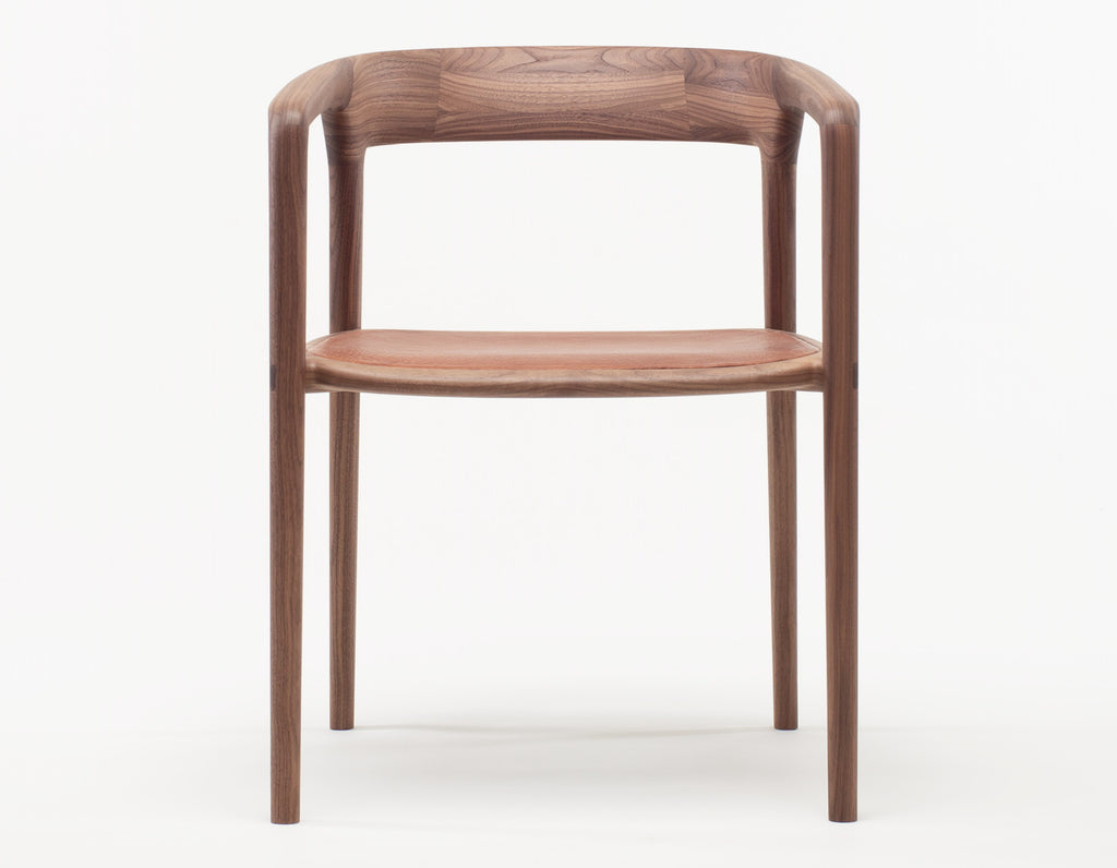 Breá - LMDC Dining Chair - Solid Wood Seat - Walnut