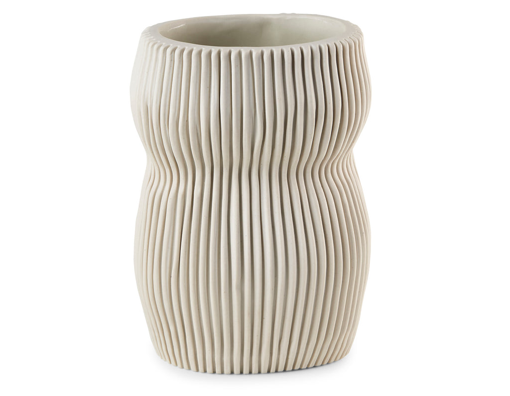 Cym Warkov Ceramics - Oval Curvy #4 - White