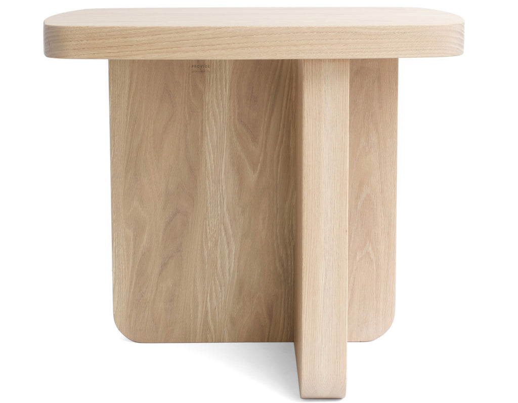 Provide X Lock & Mortice - Side Table - Drift White Oak
