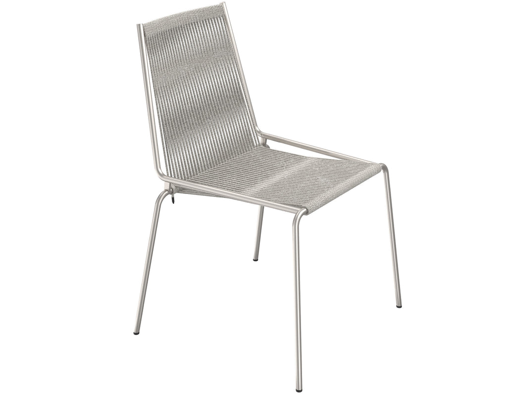 Noel Dining Chair - Brushed Stainless Steel