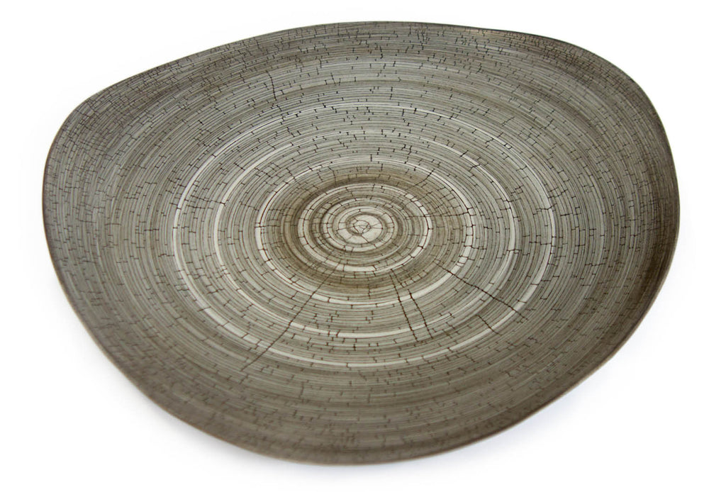 Triangolo Platter Birch Craquele | Rina Menardi