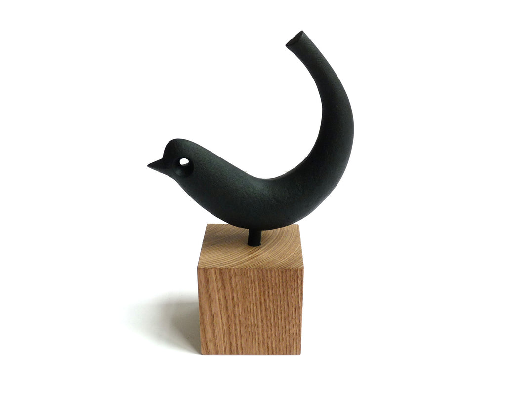 Saikai - Ornament Bird No. 2 - Cast Iron & Wood