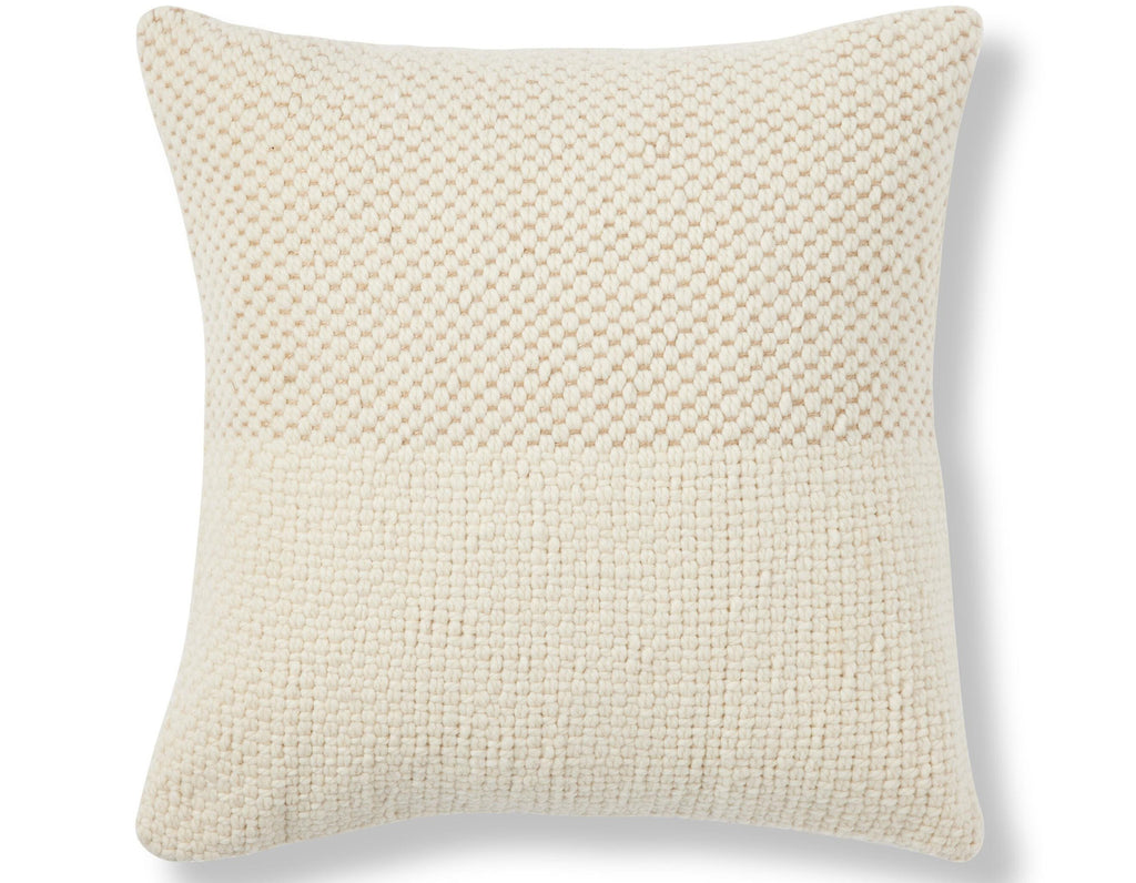 Sien + Co. - Aveda Handwoven Cushion - Ivory (22"x22")