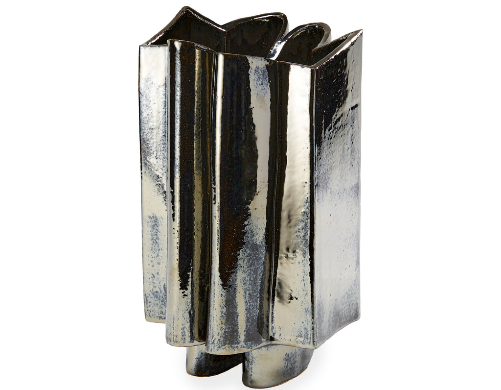 Bzippy - Wiggle Vase- Paladium